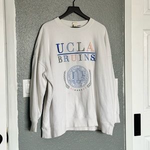 UCLA bruins sweatshirt w/pastel embroidered lettering